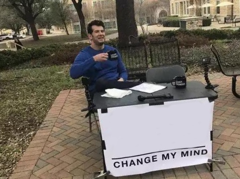 Change My Mind meme about Gains in Bulk