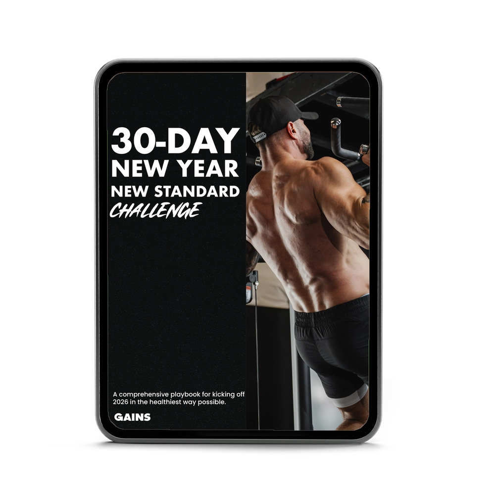Tablet showing the 30-Day New Year Standard Challenge ebook